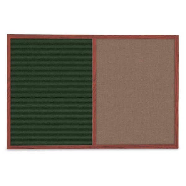 Slim Style Indoor Enclosed Corkboard, 36
